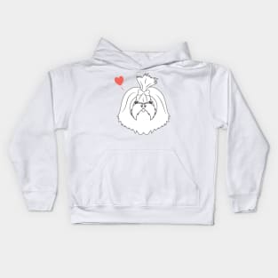 Love Maltese Dog Kids Hoodie